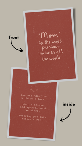 (BIRTH/BIOLOGICAL) MOM CARD