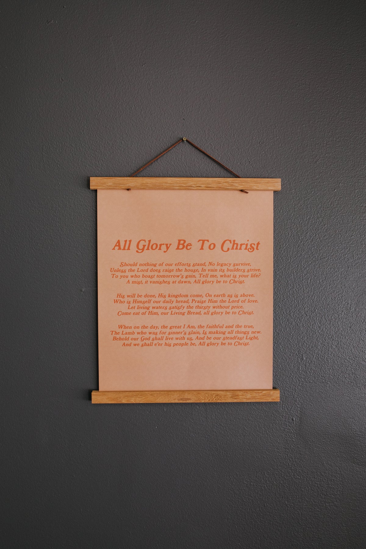 ALL GLORY BE TO CHRIST - PRINT