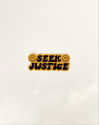 SEEK JUSTICE STICKER