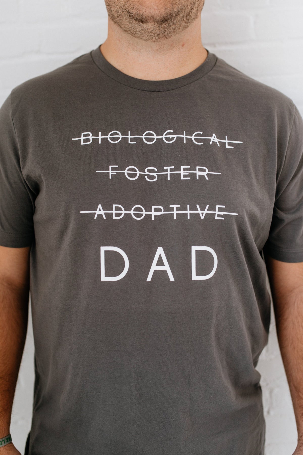 BIOLOGICAL ADOPTIVE FOSTER DAD T-SHIRT