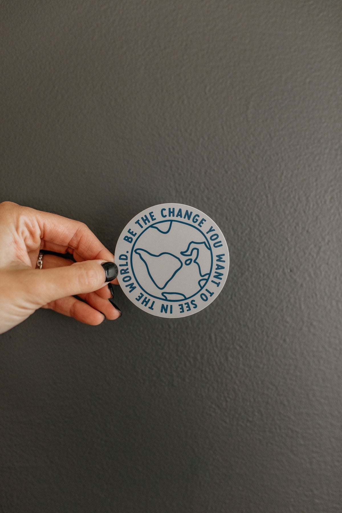 BE THE CHANGE STICKER
